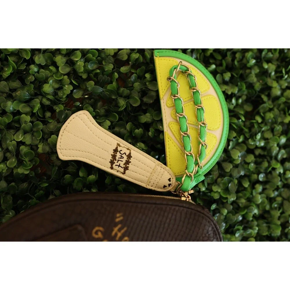 Betsey Johnson Holy Guacamole Wristlet Avocado Lime Salt Purse Kitsch Bag
